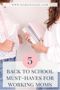Back to school must-have items for working moms. Get organized and ready for the school year with these items.  #backtoschool #workingmom #organization