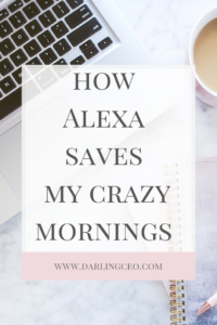 How I use Amazon's Alexa to run our crazy school mornings. How we use Alexa to help run our home more efficiently and help this working mom survive the mornings.