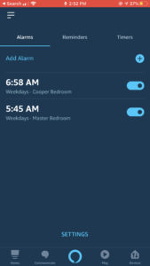 How I use Amazon's Alexa to run our crazy school mornings. Learn the ways that Alexa helps to run our home more efficiently. Alexa alarm Alexa app